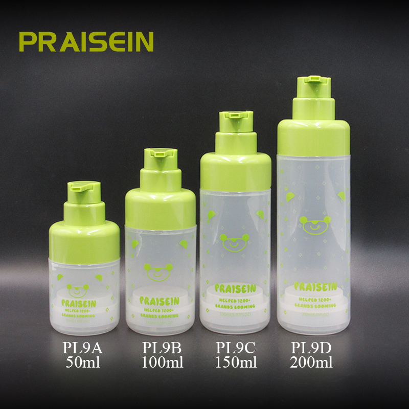 50ml 100ml 150ml 200ml Airless pump bottle empty refillable lotion plastic bottle for skin care