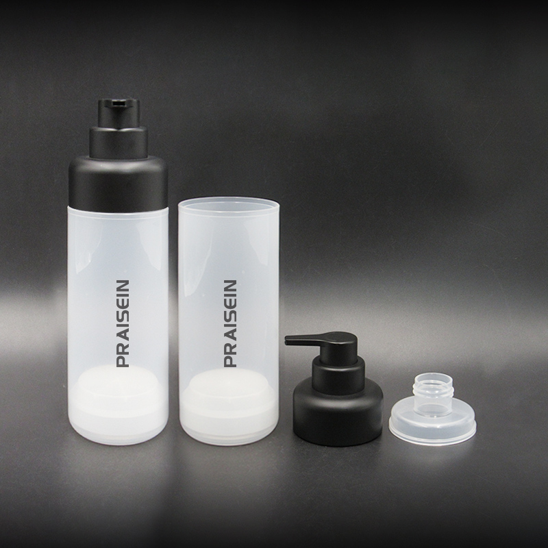 50ml 100ml 150ml 200ml Airless pump bottle empty refillable lotion plastic bottle for skin care