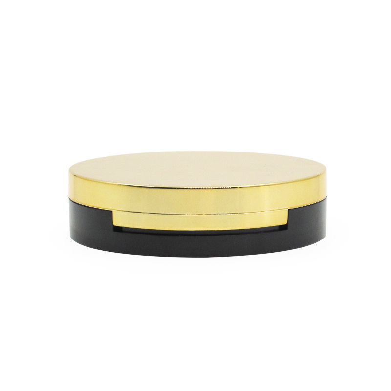 Praise plastic wholesale custom round air cushion BB packaging case gold color cosmetics foundation liquid empty container