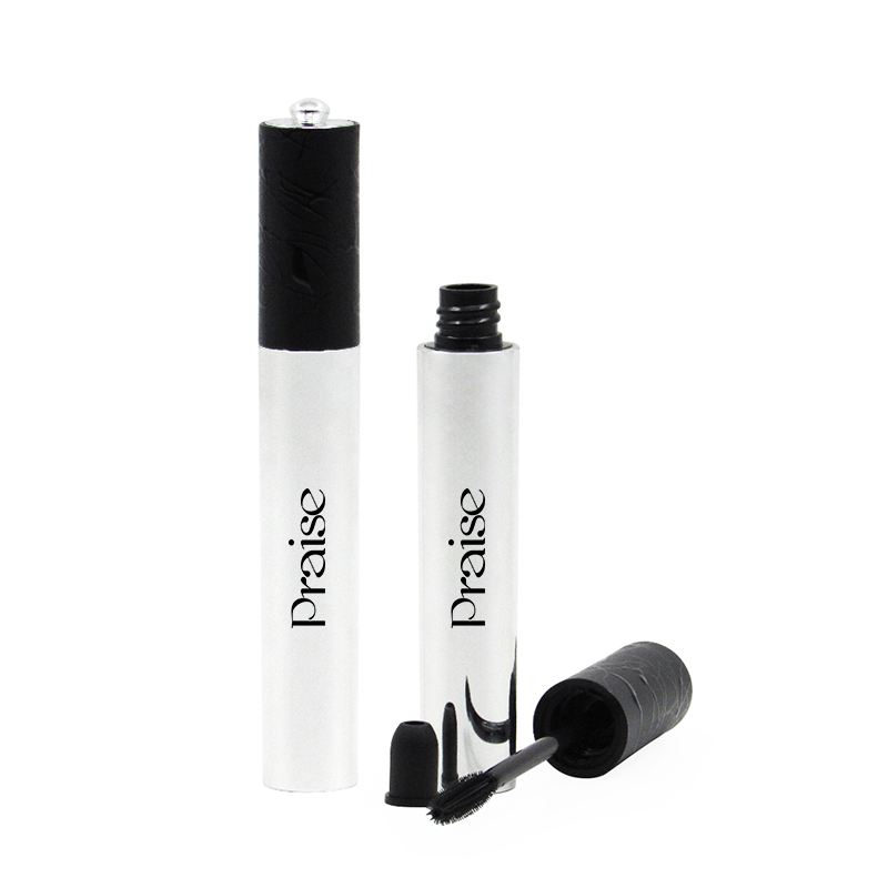 Newly designed cosmetic packaging wholesale round lipstick tube, 8g plastic mascara bottle custom color and spray coating