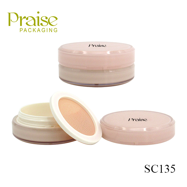 New style plastic empty cosmetic air cushion case round leakproof spiral lid BB cream container manufacturers wholesale