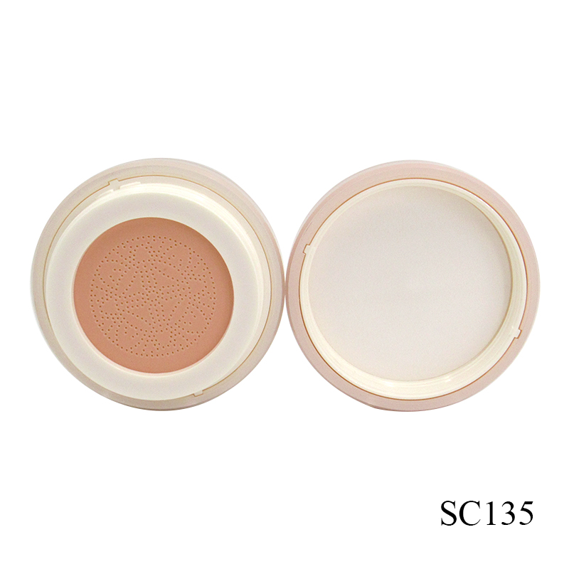 New style plastic empty cosmetic air cushion case round leakproof spiral lid BB cream container manufacturers wholesale