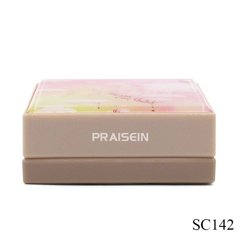 Wholesale cosmetics container empty BB cream air cushion case square plastic foundation case empty powder compact case