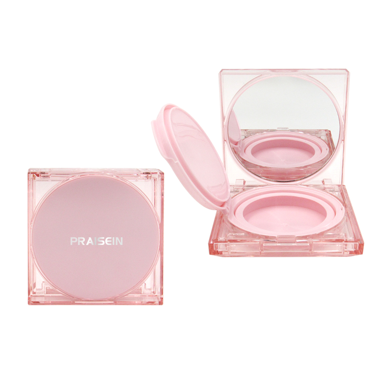 Wholesale plastic air cushion foundation compact case square cosmetic air cushion CC cream container packaging