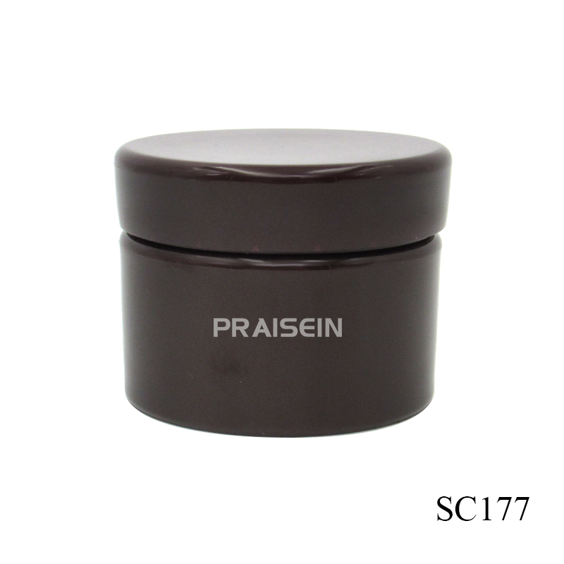 80g Cosmetic packaging plastic cream jar with private label empty round face cream jars