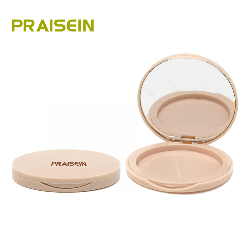 Inside diameter 59mm round powder container face make up powder compact container private label