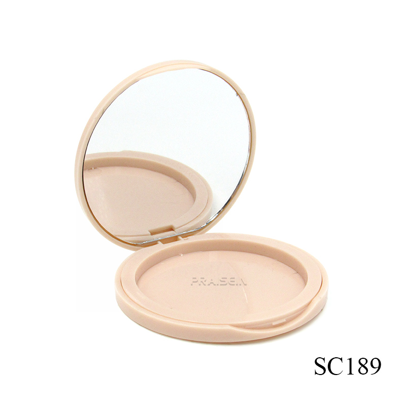 Inside diameter 59mm round powder container face make up powder compact container private label