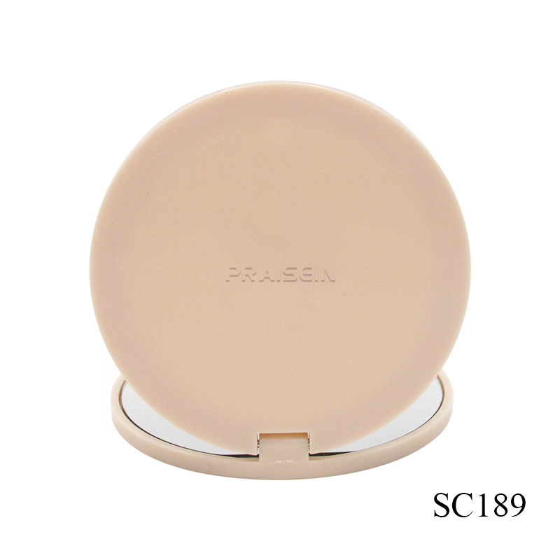 Inside diameter 59mm round powder container face make up powder compact container private label