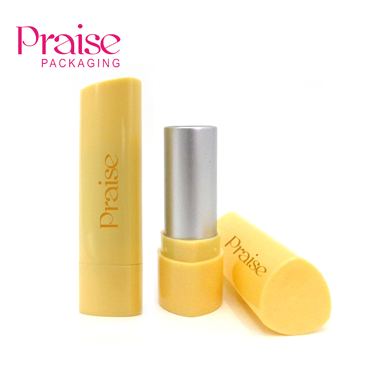 Specializing manufacture triangular oblique cover lipstick packaging tube, cosmetics empty lipstick container of high quality