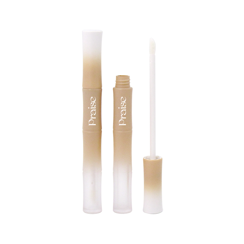 Newly designed bamboo shaped 3ml lip gloss/mascara container, portable plastic lipstick tube cosmetic packaging