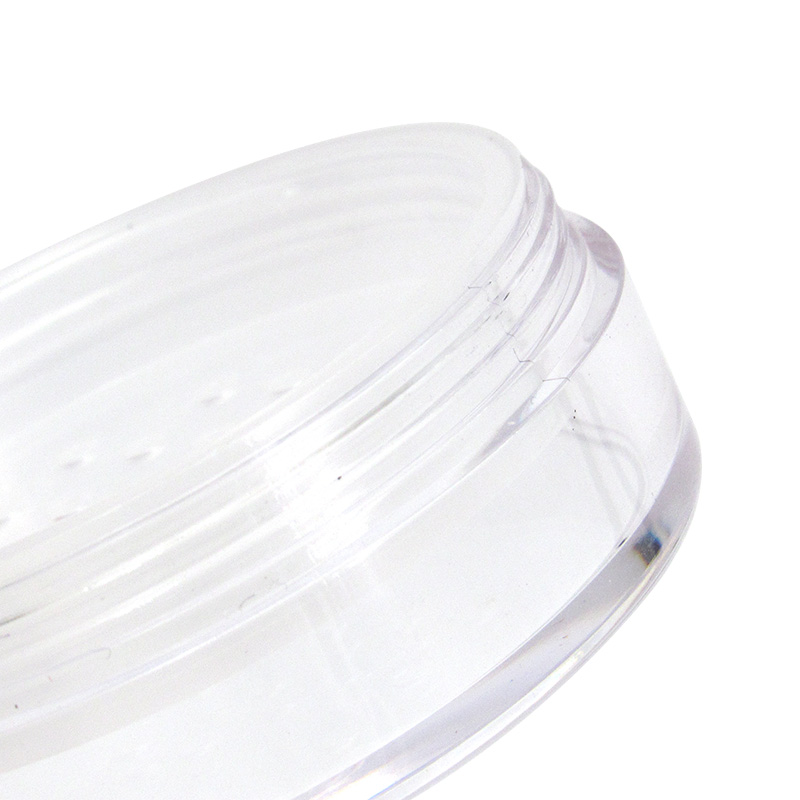 5ml Portable empty clear powder container customized private label cosmetics loose powder case sample plastic packaging