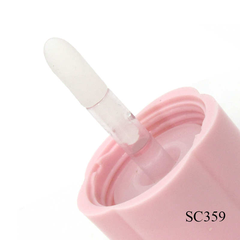 Lovely flower shaped plastic empty lip gloss tubes wholesale custom small lipgloss container cosmetic packaging supplier