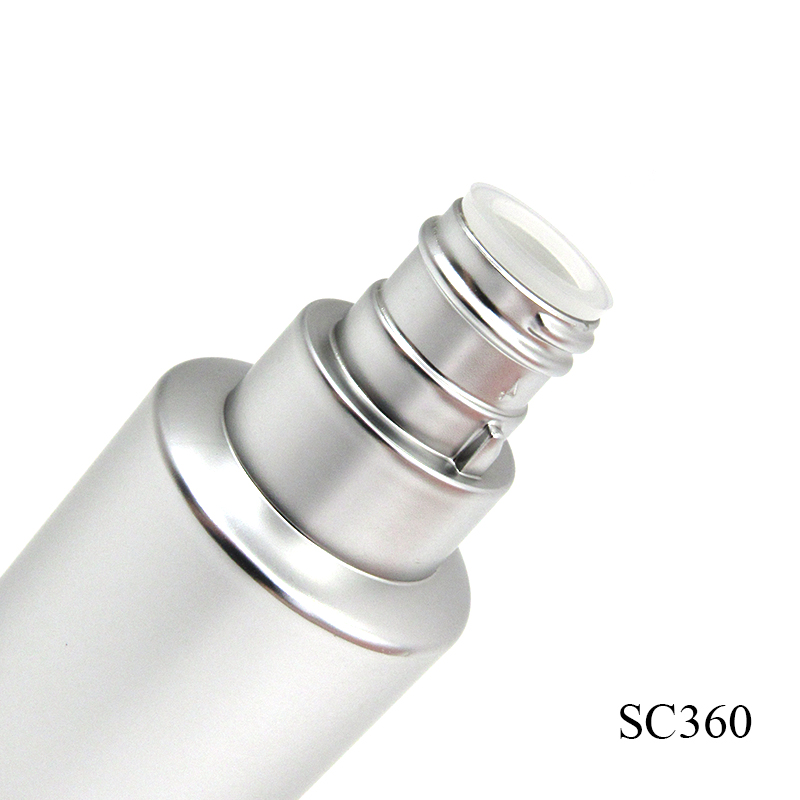 Silver plastic cosmetic eyelash growth serum container custom logo, 5ml round empty lipgloss tube support sampling