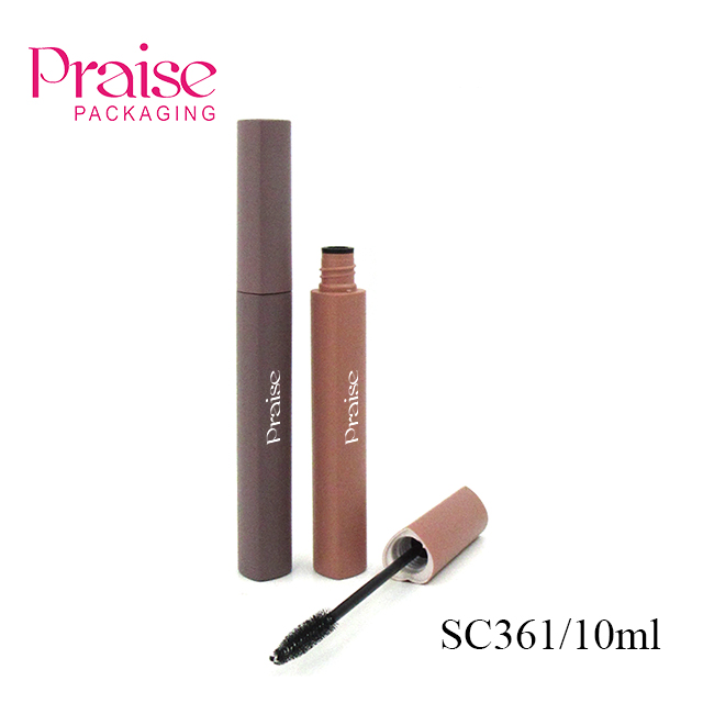 10ml reusable heart-shape empty mascara tube, plastic cosmetic mascara container with brush cosmetic packaging