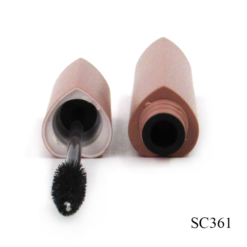 10ml reusable heart-shape empty mascara tube, plastic cosmetic mascara container with brush cosmetic packaging