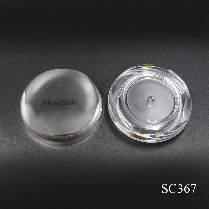 Round monochrome concealer packaging custom logo 5g plastic cosmetic eyeshadow case