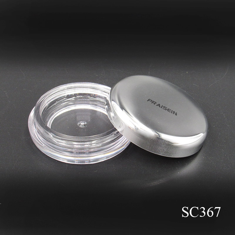 Round monochrome concealer packaging custom logo 5g plastic cosmetic eyeshadow case