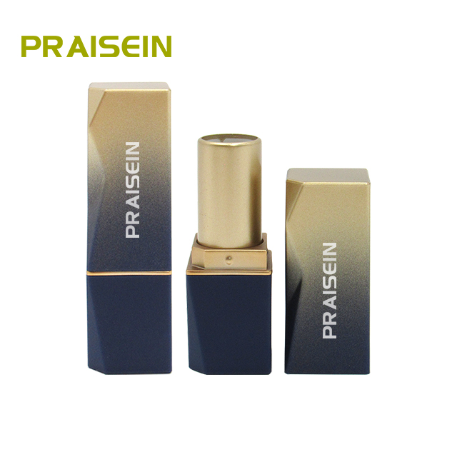 New design empty plastic lipstick tube custom logo square cosmetic empty lipstick container packaging