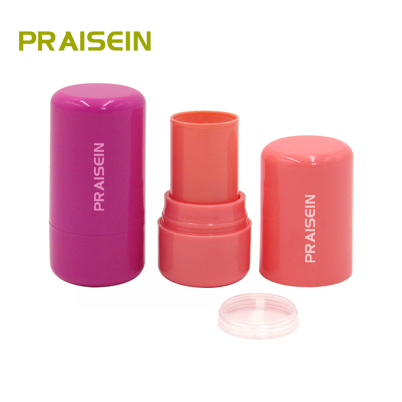 5g high quality empty foundation stick cosmetics container own brand round plastic blush stick packaging