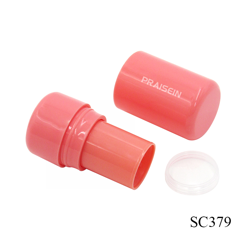 5g high quality empty foundation stick cosmetics container own brand round plastic blush stick packaging