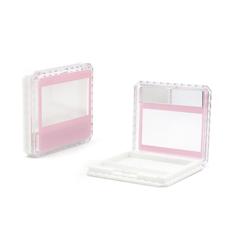 Hot selling Custom processing makeup palette 5 color empty Eye shadow container plastic cosmetic Blush case with mirror