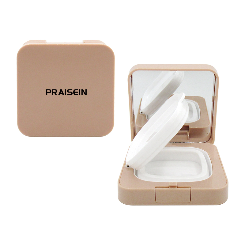 Air cushion BB cream container packaging top grade square empty plastic air cushion foundation case for cosmetics