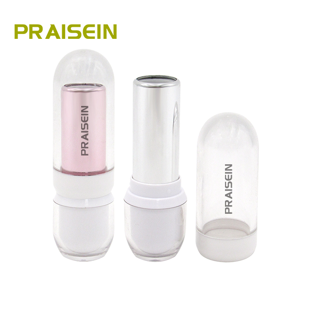 Plastic lipstick tube manufacturer cosmetic container packaging white lipstick tube, lip balm tube