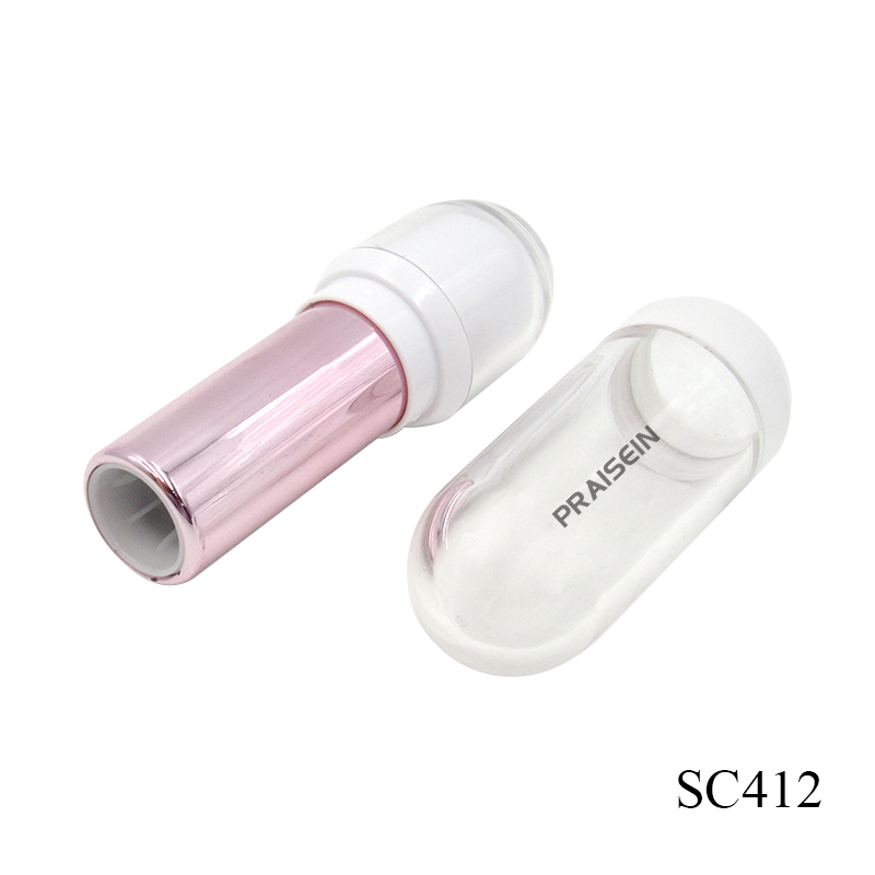 Plastic lipstick tube manufacturer cosmetic container packaging white lipstick tube, lip balm tube