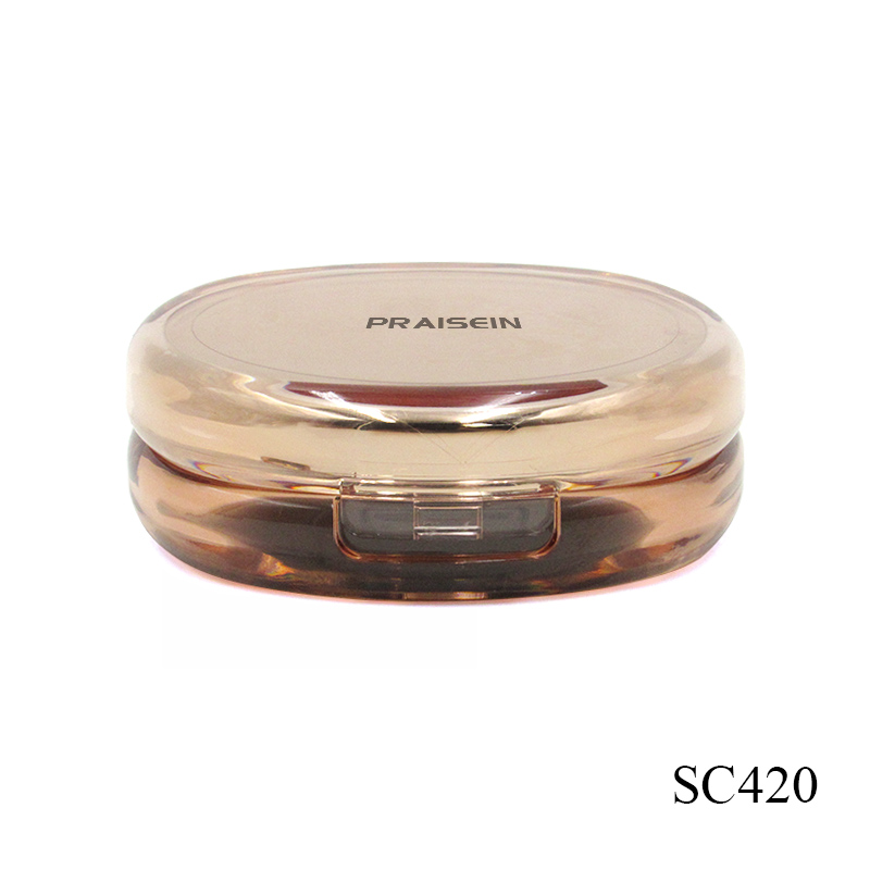 Empty square air cushion foundation case packaging air cushion BB cream case with mirror