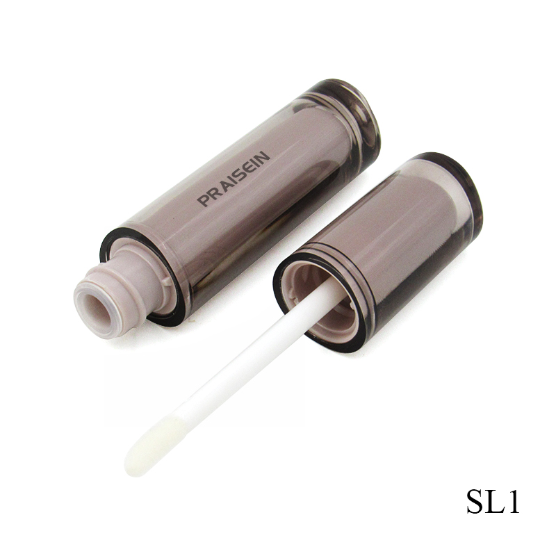 Supplier Wholesale cosmetic packaging plastic liquid lipstick container 5ml triangular lip gloss tube custom label