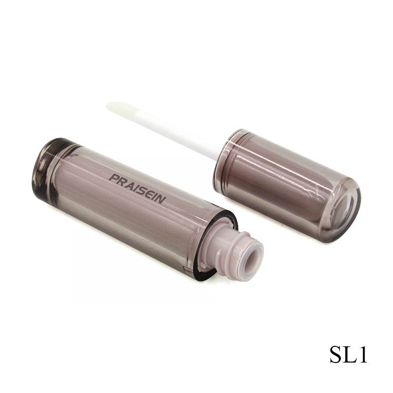 Supplier Wholesale cosmetic packaging plastic liquid lipstick container 5ml triangular lip gloss tube custom label