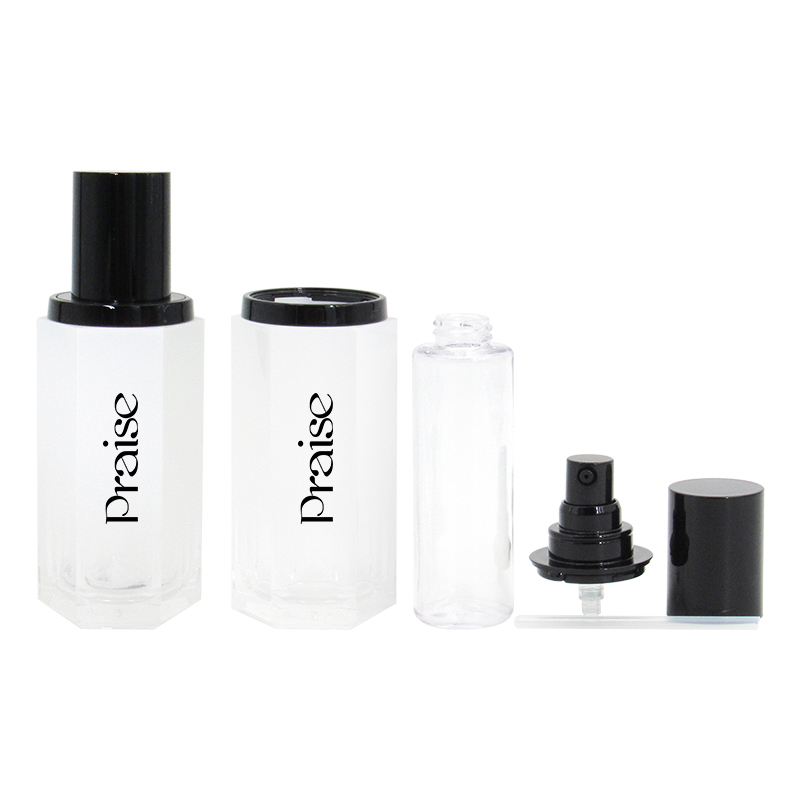 30ml press type empty skin care lotion bottle with inner liner removable acrylic essence container plastic packaging custom