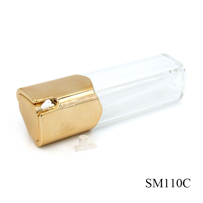 25ml*2 high quality skin care lotion pump bottle, empty transparent double tube container for essence plastic packaging