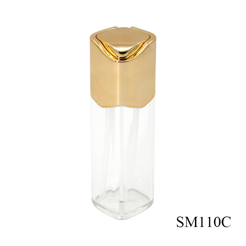 25ml*2 high quality skin care lotion pump bottle, empty transparent double tube container for essence plastic packaging