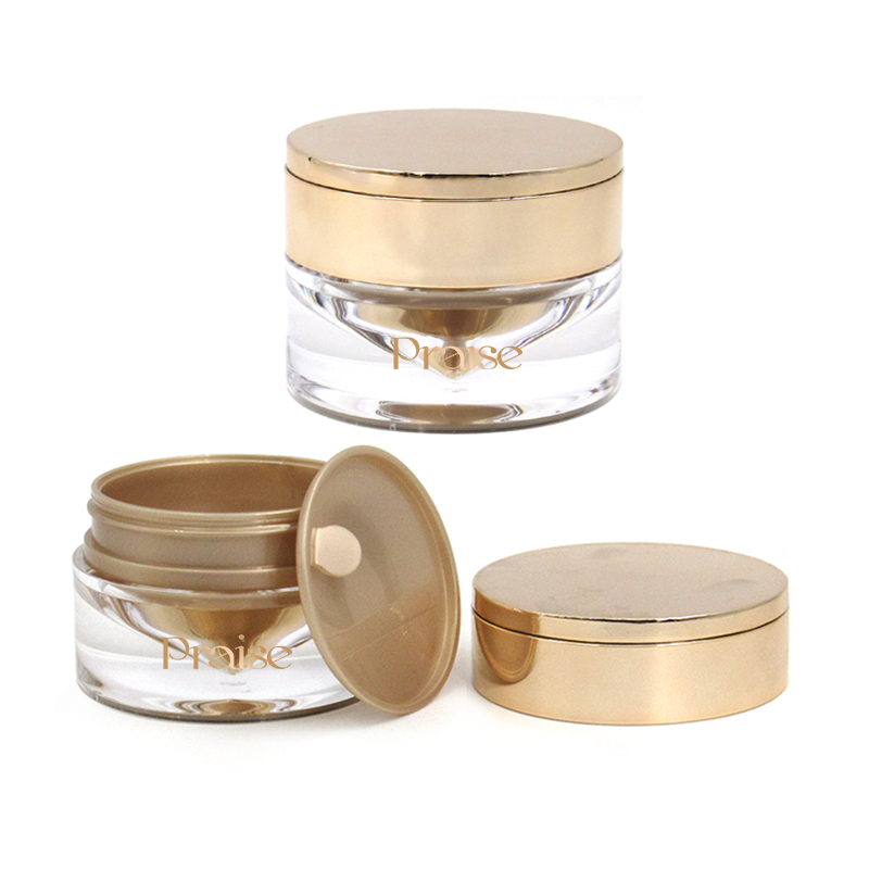 20g/30g/50g high-grade iridescence diamond cream jar, empty round acrylic skin care face cream container plastic packaging