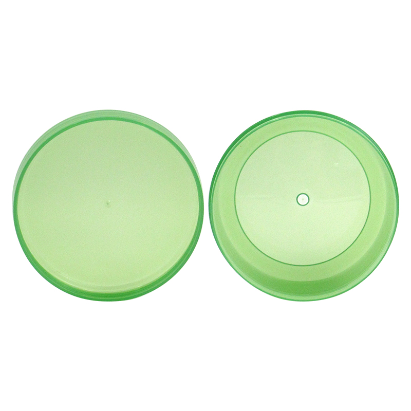 Manufacturer of custom plastic cosmetics packaging round wide-mouth cream jar, 300g empty green aloe vera gel container