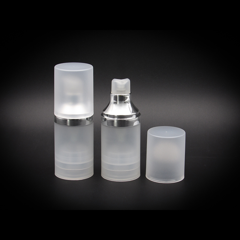 Translucent 10ml 15ml 30ml 60ml Vacuum lotion bottle with pump Cosmetic bottling packaging