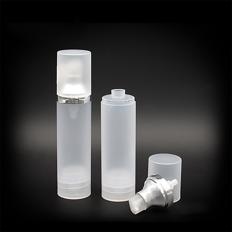 Translucent 10ml 15ml 30ml 60ml Vacuum lotion bottle with pump Cosmetic bottling packaging