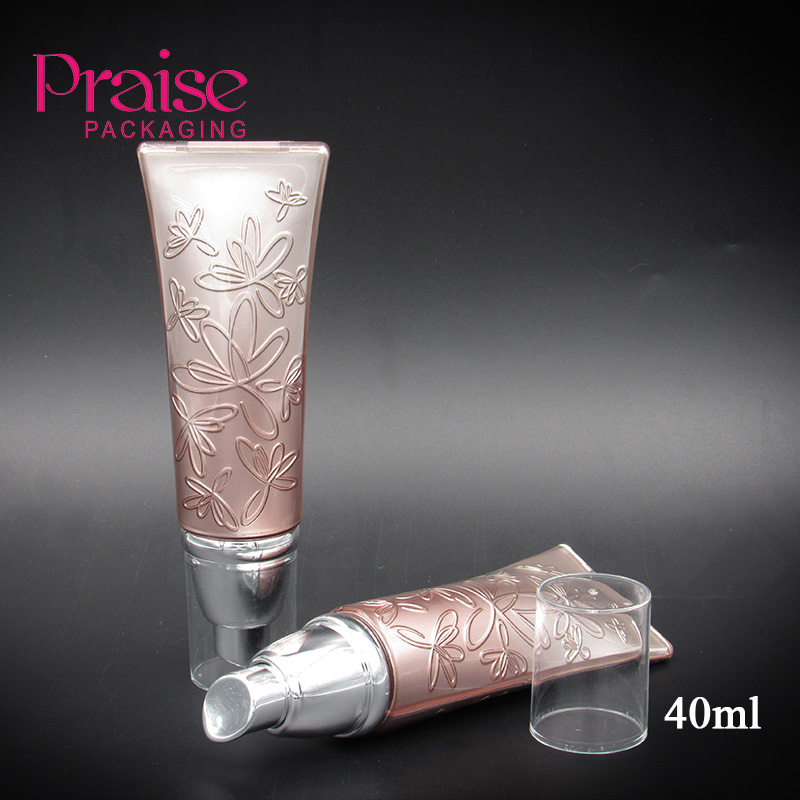 Hot sale Hand cream 40ml foundation packaging cosmetic plastic empty cream tube