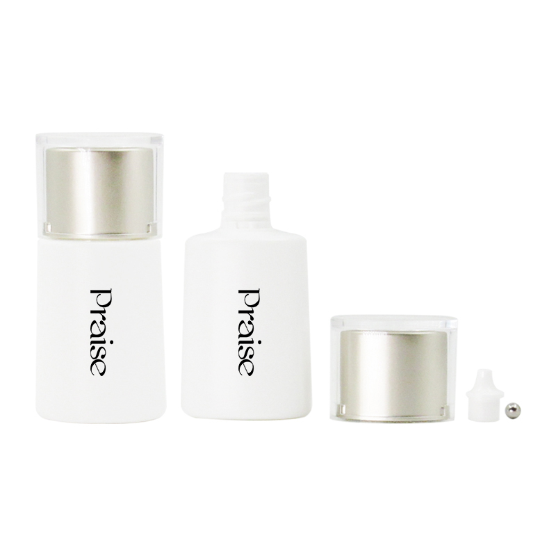 Quality primacy plastic extrusion type cosmetic lotion container, customized 30ml/50ml portable white PP empty sunscreen bottle