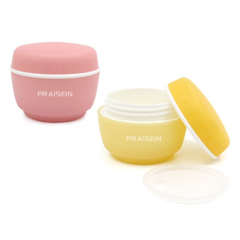 22g/40g/60g plastic face cream plastic jar wholesale baby cream empty jar with inner cover skin care packaging