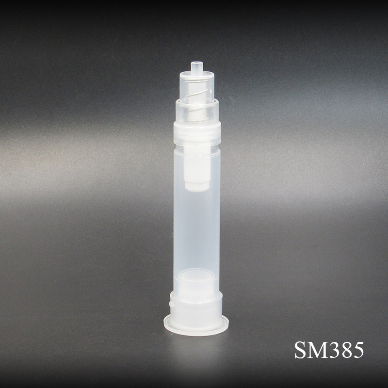 Manufacturer wholesale cosmetic packaging 5.5g press type plastic tube white empty eye cream essence bottle