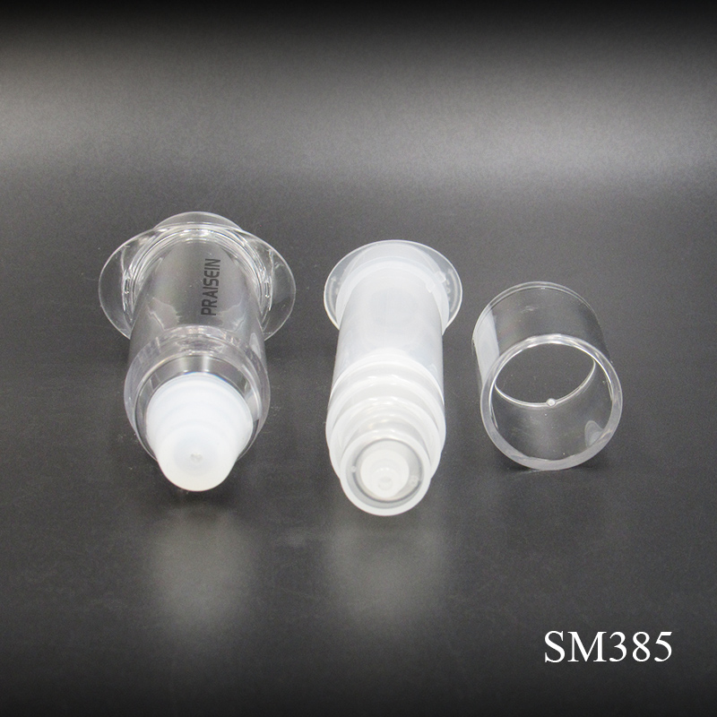 Manufacturer wholesale cosmetic packaging 5.5g press type plastic tube white empty eye cream essence bottle