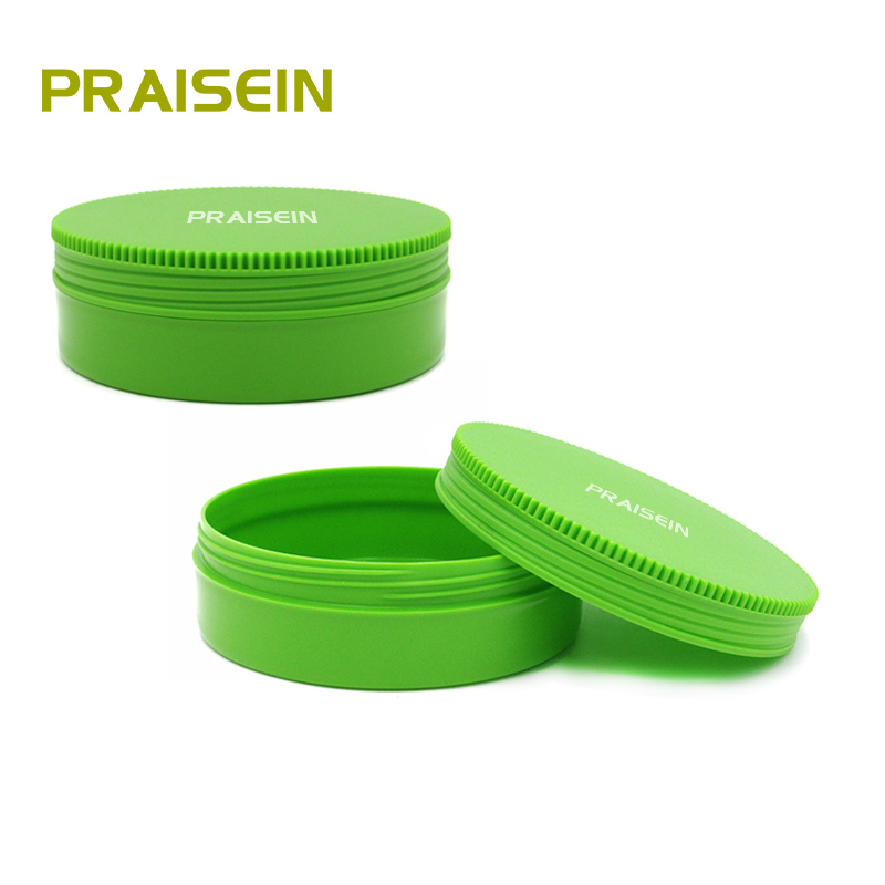 200g plastic hair wax jar Round green cosmetic cream container