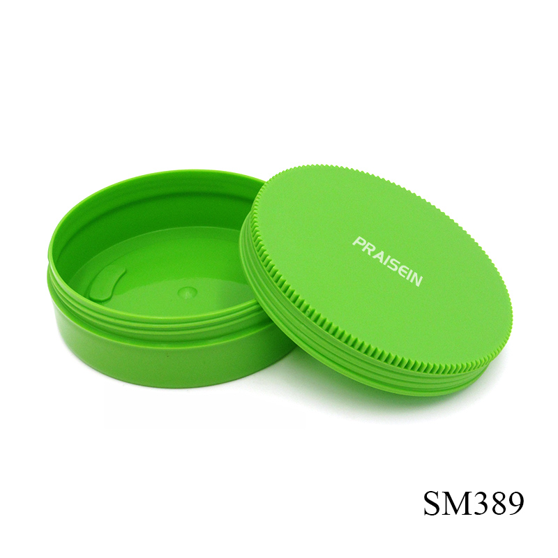 200g plastic hair wax jar Round green cosmetic cream container