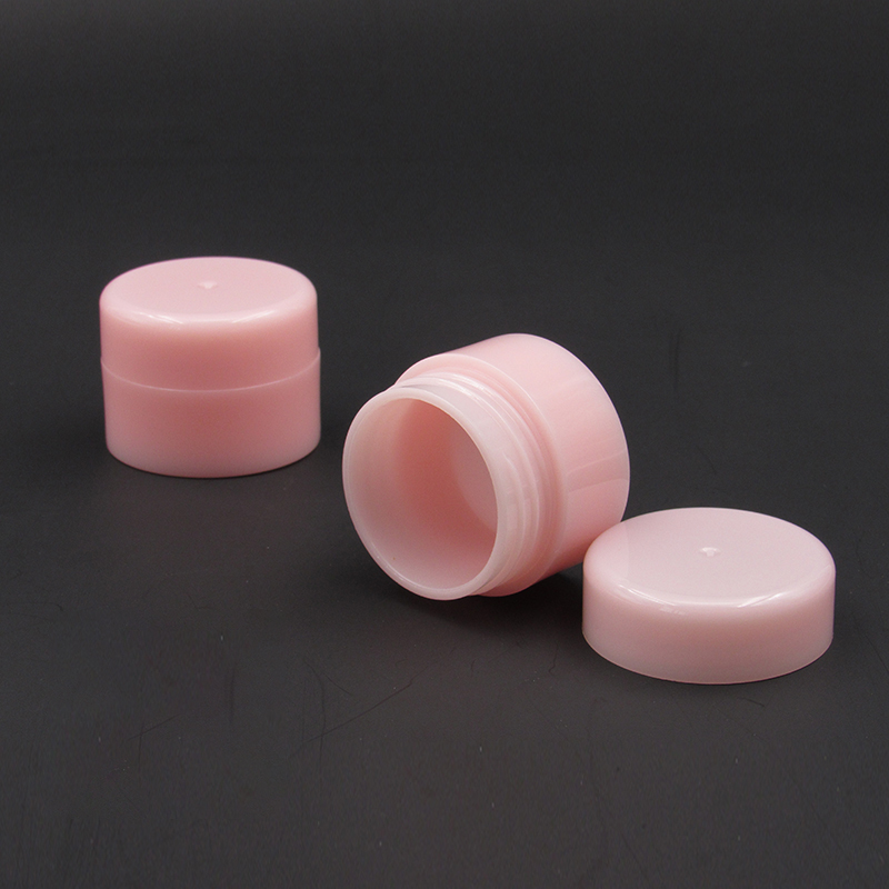 Cheap price custom wholesale cosmetic round plastic packaging mini 5g 10g cream jar container for beauty personal care