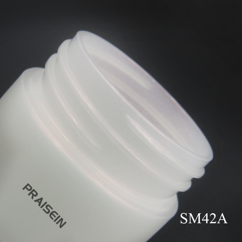 Custom silk screen printing 5g/10g pearlescent white small cream container Mini sample jar Plastic cosmetic packaging