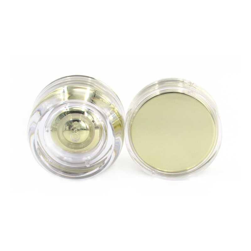 customized good quality 50g round double-wall acrylic empty jar for beauty, face cream, lotion, cosmetics product containers