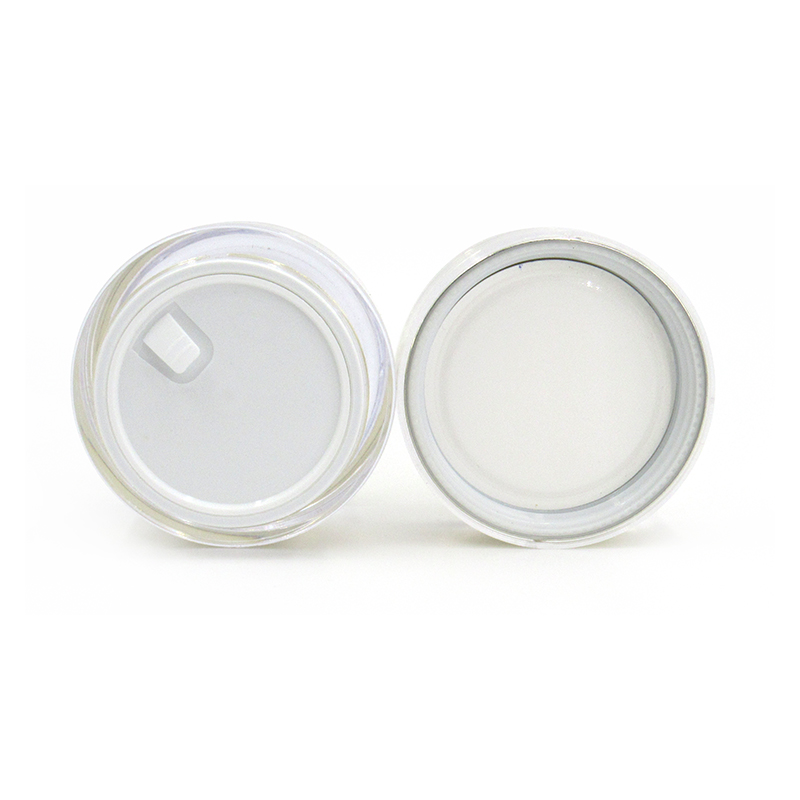 customized good quality 50g round double-wall acrylic empty jar for beauty, face cream, lotion, cosmetics product containers