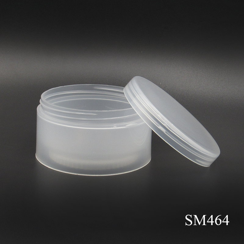 Manufacturers custom logo 50g transparent shell plastic empty cream jars container cosmetic packaging wholesale